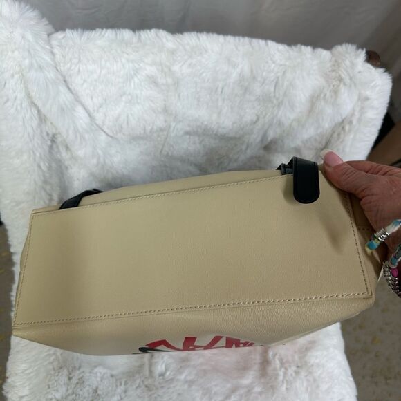 NEW Braccialini TUA Eyes backpack beige eco leather style B11314 made in Italy main image 10